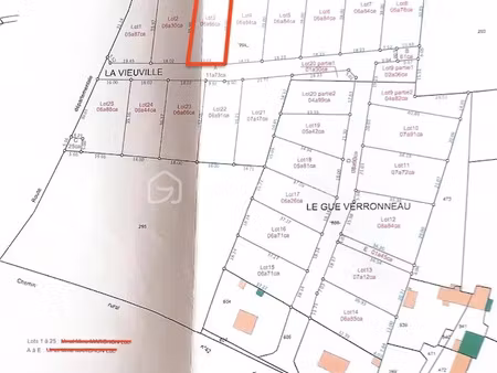 vente terrain 666 m² à bonneval (28800)  48 900 €