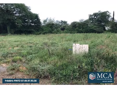 vente terrain 500 m² à benquet (40280)  64 900 €