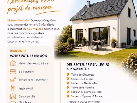 vente terrain 375 m² à rambouillet (78120)  170 000 €