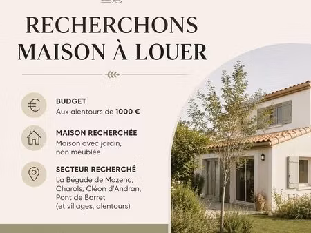 recherche maison à louer