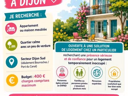 ? recherche logement meublé – dijon et alentours