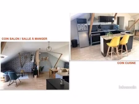 appartement dernier étage 70m2 au sol
