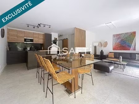la hume - élégant appartement t5 de 95 m² avec jardin privatif  terrasse  garage piscine. 