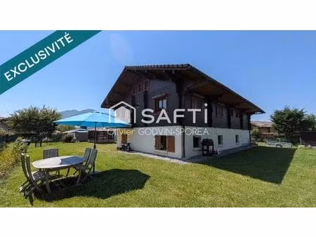 chalet sur sous-sol total sur terrain clos de 1200m2