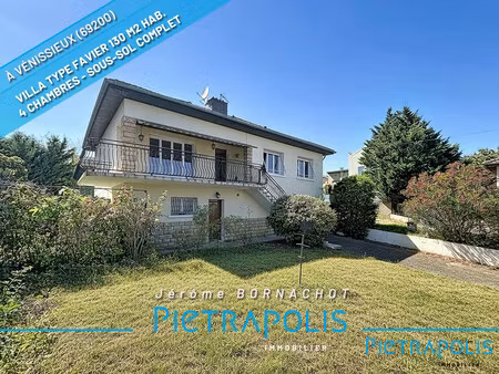 vénissieux – maison individuelle 130 m² avec 4 chambres dont