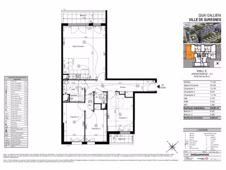 location appartement 4 pièces 84 m² à suresnes (92150)  2 197 €