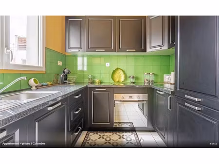 location meublée appartement 4 pièces 77 m² à colombes (92700)  2 100 €