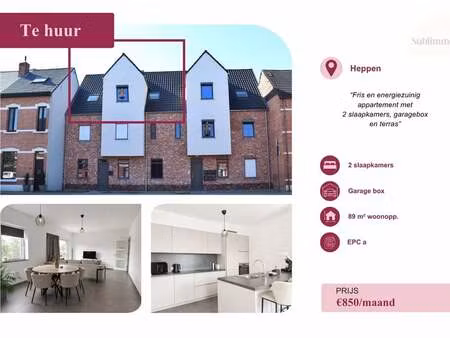 appartement à louer à heppen € 850 (lq5hn) - sublimmo | zimmo