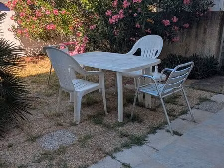 2 p jardin privatif meublé