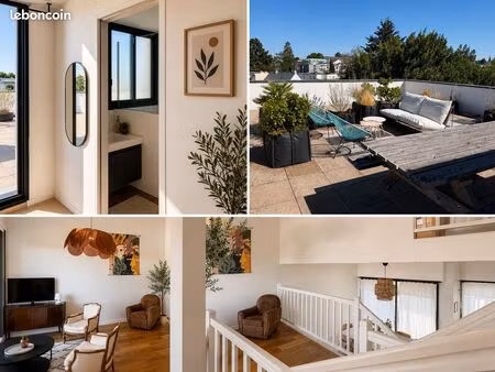 procé – triplex t6 meublé de 130 m² avec terrasse panoramique de 80 m²