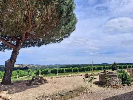 maison en pierre de charme avec piscine et vues panoramiques