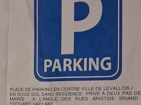 parking à vendre a levallois perret