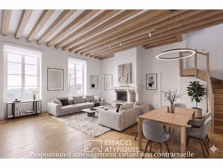 appartement de caractère dans une copropriété avec piscine  tennis et vue sur le mont-blan