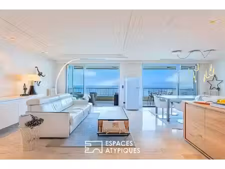 appartement de prestige vue mer avec studio indépendant à cannes
