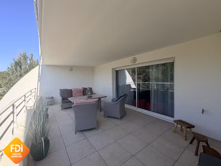 couchant - t3 72 m2 - terrasses 35 m2 - garage 21 m2