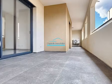 folleli centre ville - appartement t3 meublé avec grande ter
