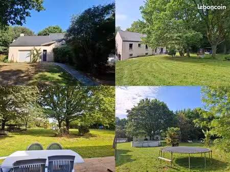 ? maison climatisée 5 pièces – 111 m² – grand terrain avec piscine – drefféac (proche pont