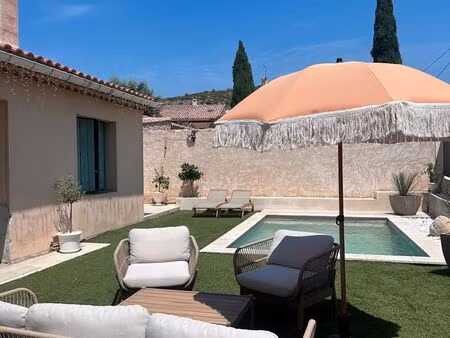 maison de plain-pied 110 m2 - 3 chambres - piscine sans vis-à-vis