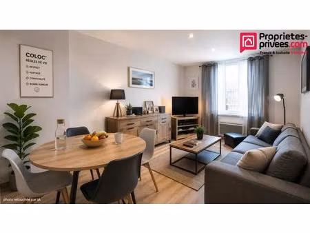 appartement t3 - secteur caulier - 2 chambres + balcon - 61m²
