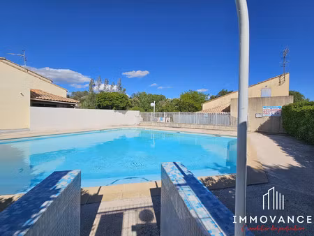 t2 avec parking résidence sécurisée avec piscine
