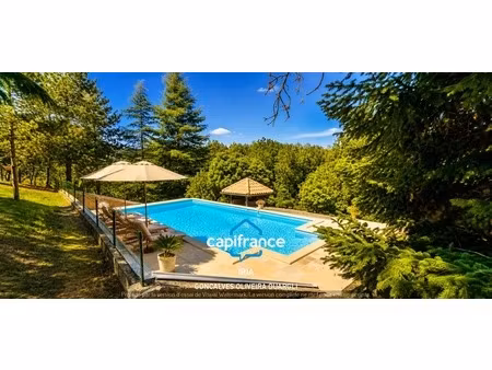 maison avec piscine  vue panoramique à vendre 6 pièces penne d'agenais (47)