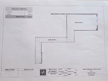 vente commerce 65 m² nice (06200)