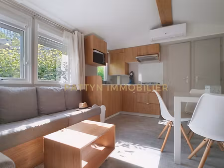 mobil-home irm magnolia 2023 climatisé – 3 chambres – 32 m² – terrasse couverte de 21 45 m