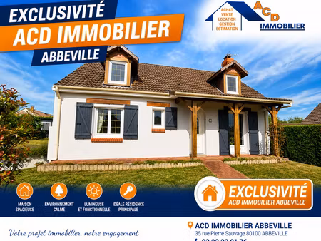 achat maison 5 pièces 97m² nouvion 80860