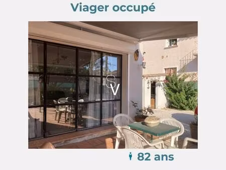 viager occupé - maison t3 de 90 m2 avec garage fermé - monsieur 82 ans