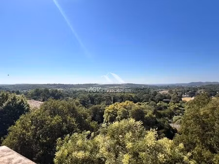 vézénobres - maison de village en pierre avec terrain de 2 000 m²