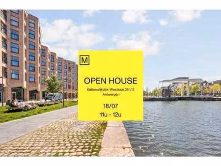 anvers eilandje - appartement avec magnifique sur l'eau!
