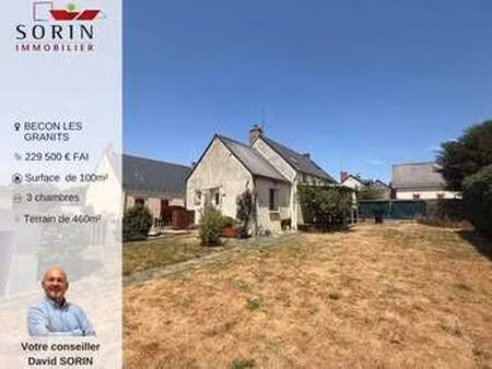 vente maison à bécon-les-granits (49370) : à vendre / 100m² bécon-les-granits