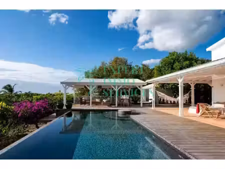 incroyable villa créole vue mer  sur parc avec piscine
