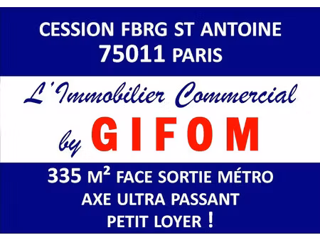 vente locaux professionnels 0 pièces 335 m² à paris 11ème (75011)  339 000 €