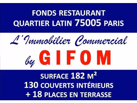 vente locaux professionnels 182 m² à paris 5ème (75005)  899 000 €