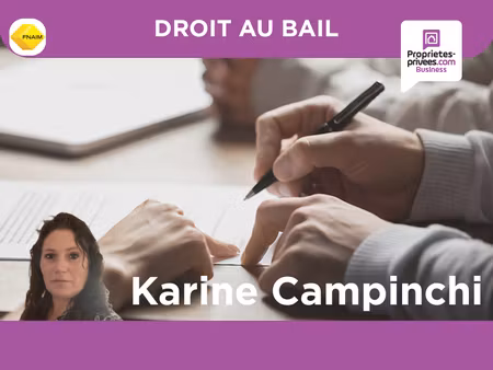 cession de droit au bail  local commercial 80 m² en coeur de ville
