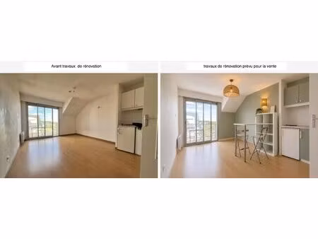 studio rénové avec balcon et parking – résidence oxford à
