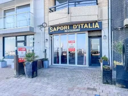 exclusif horeca de plain-pied sur la front de mer à knokke.