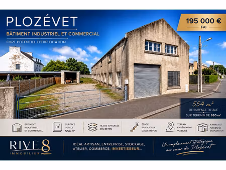 bâtiment industriel et commercial de 554 m² -une opportunité rare au coeur du cap sizun