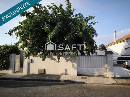 maison traditionnelle canétoise de 64m²  trois chambres  espace de vie  cuisine  salle d'e