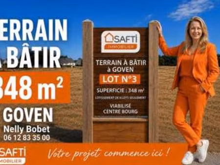 vente terrain à goven (35580) : à vendre / 348m² goven