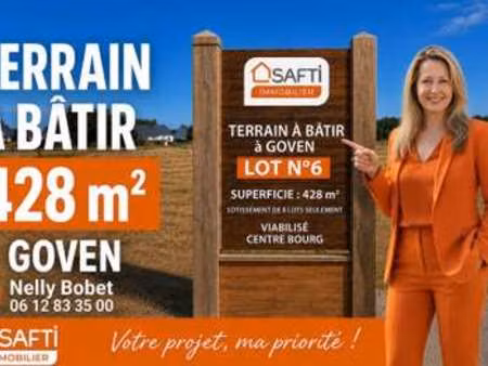 vente terrain à goven (35580) : à vendre / 428m² goven