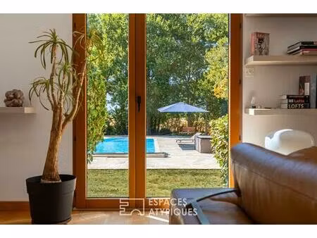 maison familiale  son jardin arboré et sa piscine - saint etienne de montluc