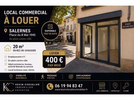 exclusivite salerne - local local commercial 20 m²