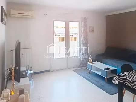 appartement 2 pièces 45 m² + cave et place de parking privative
