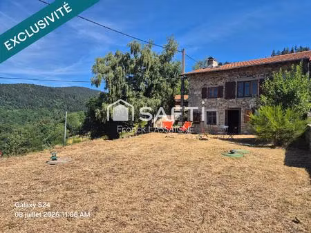 maison en pierres jardin avec vue exceptionnelle