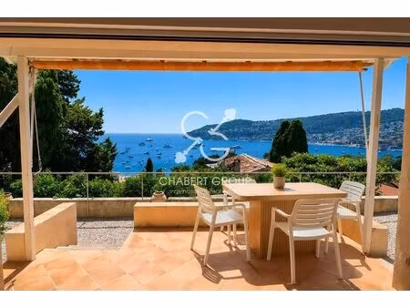 villefranche-sur-mer – villa – 4 pièces – 74 m² – sublime vue mer panoramique – terrain de