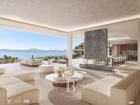 grimaud - villa contemporaine - vue mer panoramique