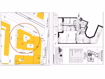 bois colombes gare/ location meublee 3 p.67 m² balcons