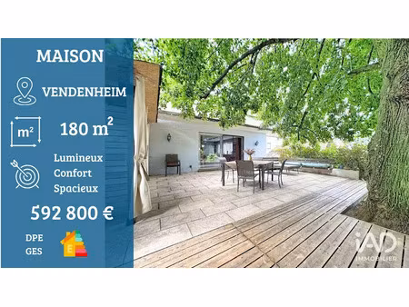 vente maison 5 pièces 180 m² à vendenheim (67550)  592 800 €